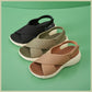 Orthopedic Walking Sandals for Women, Thick Sole Velcro Arch Support Slides