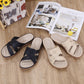 Wide Width Wedge Sandals for Women, Plus Size Retro Casual Comfort Slides