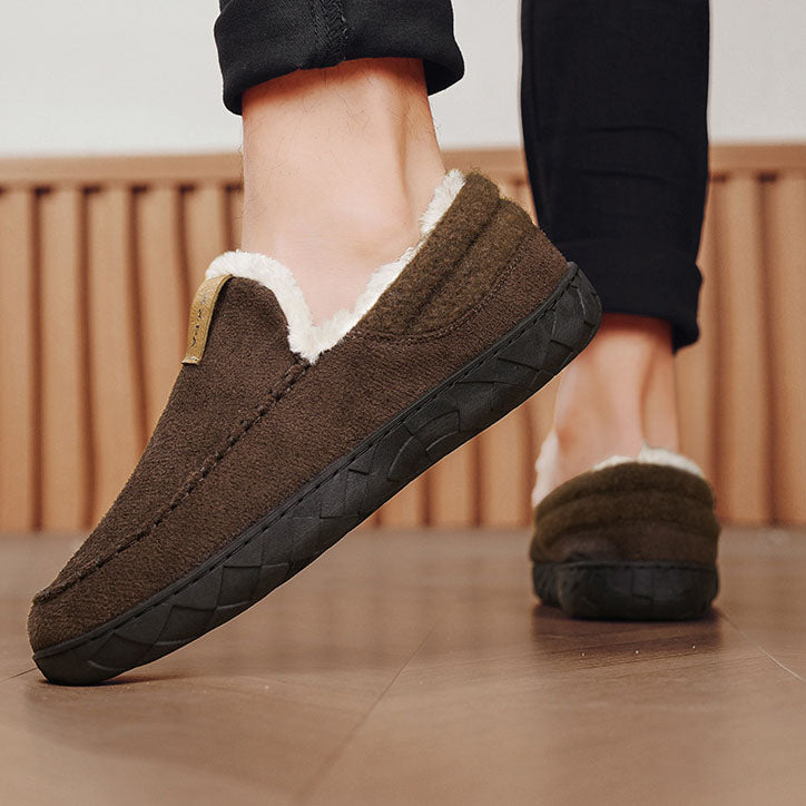 Orthopedic Slip-On Fleece-Lined Moccasin