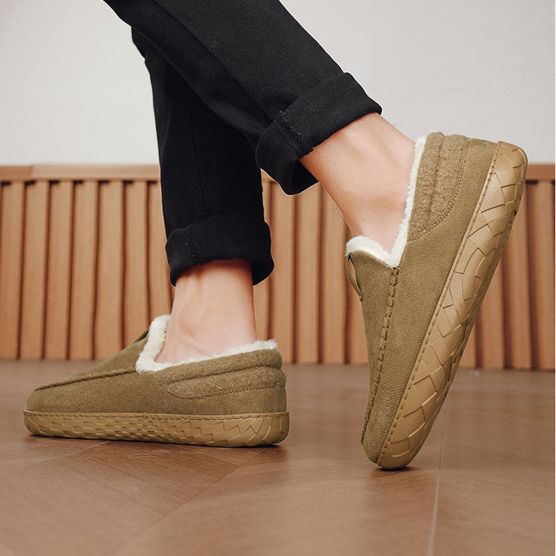 Orthopedic Slip-On Fleece-Lined Moccasin