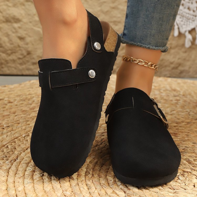 Closed-Toe Sandals for Women - Comfortable Back Strap Clogs with Arch Support