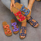 Platform Wedge Sandals for Women - Comfortable Summer Slides with Cushioned Footbed