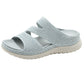 Breathable Platform Sandals for Women, Cutout Velcro Summer Comfort Slides