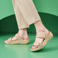 Lightweight Platform Sandals for Women, Elastic Strap Sporty Summer Slides