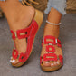 Platform Wedge Sandals for Women - Comfortable Summer Slides with Cushioned Footbed