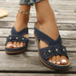 Lightweight Wedge Slide Sandals for Women - Comfortable Platform Summer Slippers