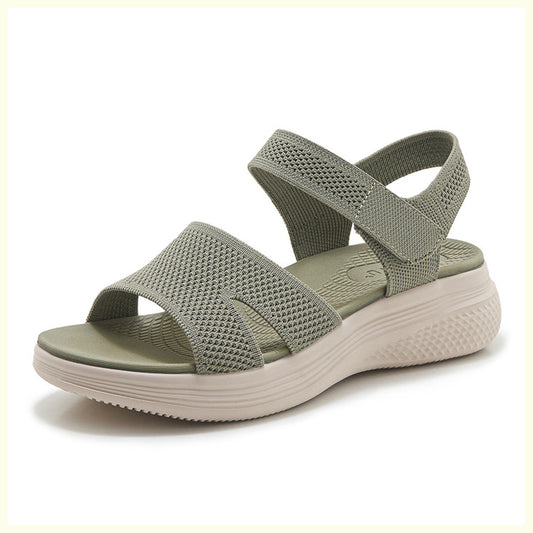Chunky Platform Sandals for Women, Summer Beach Slides with Thick Sole