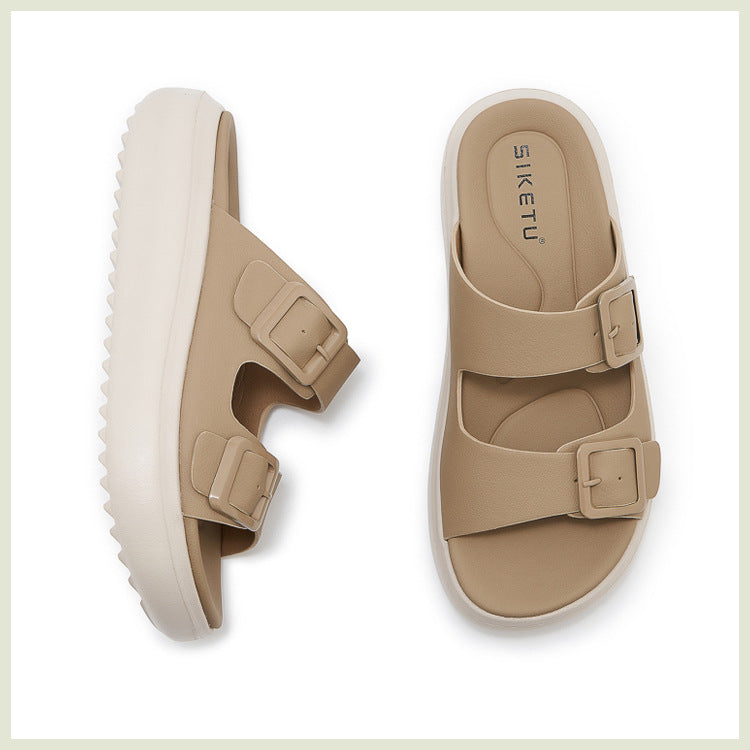 Slide Sandals for Women, Thick-Soled Non-Slip Sport Summer Slippers