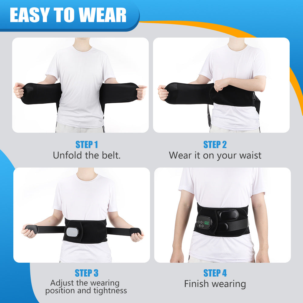 Red Light Therapy Vibration Compress Heating Massage Belt