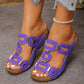Platform Wedge Sandals for Women - Comfortable Summer Slides with Cushioned Footbed
