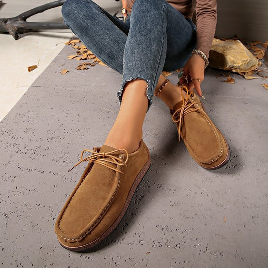 Canvas Flats for Women - Comfortable Retro Mary Jane Shoes with Wide Toe Box