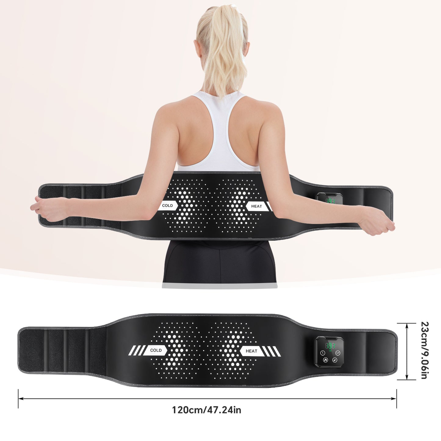 Wireless Hot & Cold Therapy Compression Massage Belt