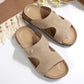 Cork Wedge Slide Sandals for Women - Lightweight Retro Platform Slippers