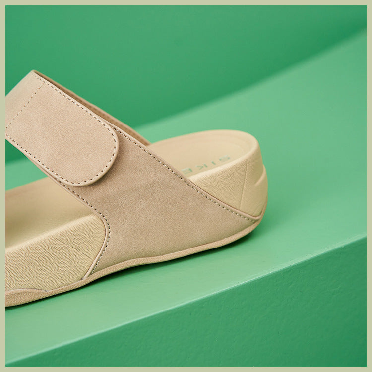 Lightweight Platform Sandals for Women, Elastic Strap Sporty Summer Slides