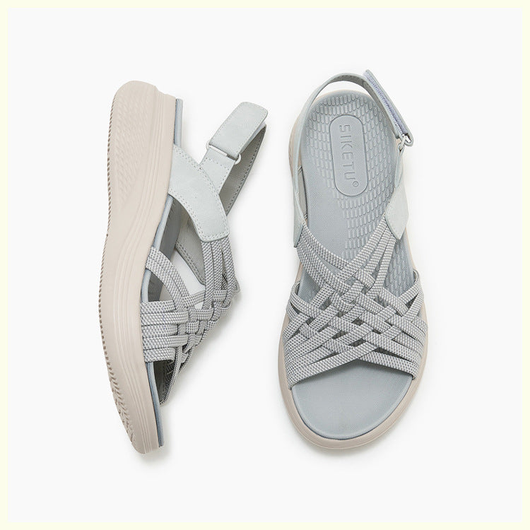 Chunky Sandals for Women, Elastic Band MD Outsole Lightweight Summer Slides