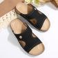 Cork Wedge Slide Sandals for Women - Lightweight Retro Platform Slippers