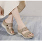 Wedge Beach Sandals for Women, Casual Summer Open Toe Walking Slides
