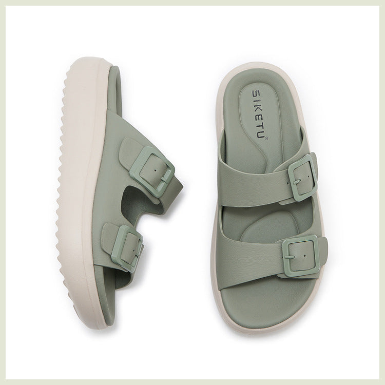 Slide Sandals for Women, Thick-Soled Non-Slip Sport Summer Slippers