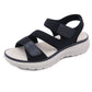 Leather Orthopedic Sandals for Women, Sporty Wedge with Arch Support