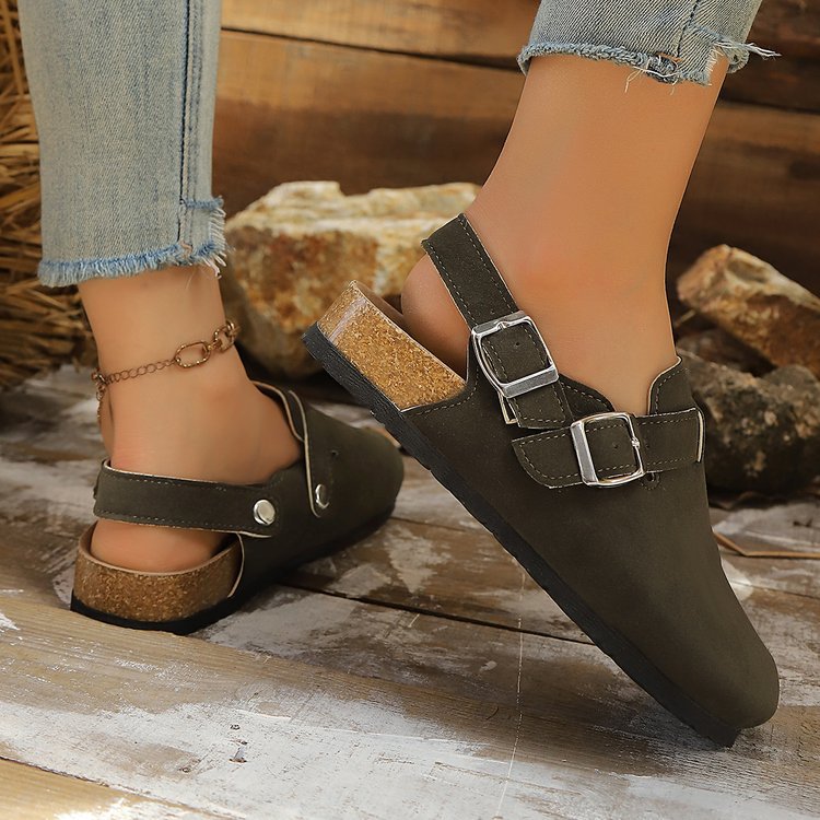 Closed-Toe Sandals for Women - Comfortable Back Strap Clogs with Arch Support
