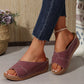 Comfortable Wedge Shoes for Women - Breathable Lightweight Summer Slides