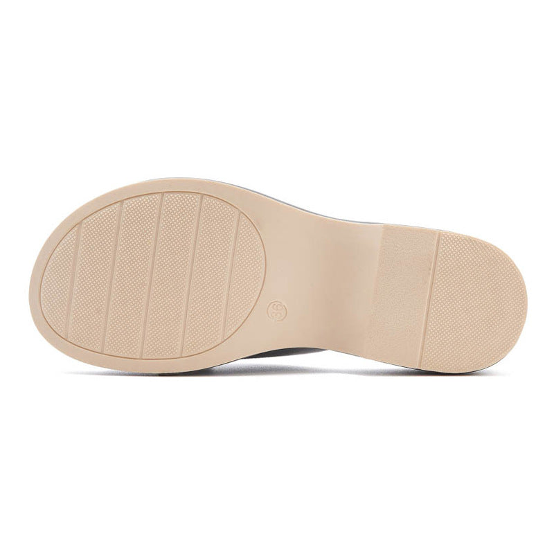 Metallic Wedge Sandals for Women, Anti-Slip Beach Summer Slides