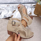 Orthopedic Sandals for Women - Chunky Heel with Breathable Cutout Design