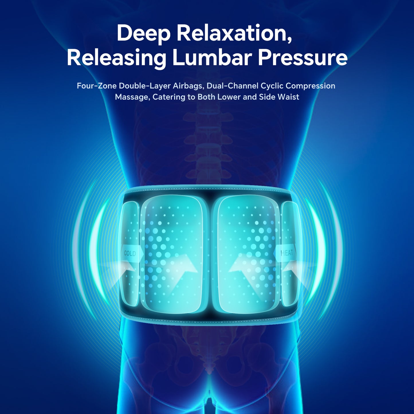 Wireless Hot & Cold Therapy Compression Massage Belt