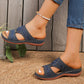 Cutout Wedge Sandals for Women - Comfortable Platform Summer Slides
