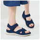 Cutout Platform Sandals for Women, Hook-and-Loop Orthopedic Walking Slides