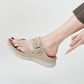 Sport Platform Sandals for Women, Ventilated Cutout Summer Walking Slides