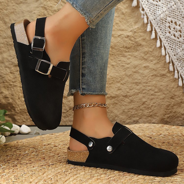 Closed-Toe Sandals for Women - Comfortable Back Strap Clogs with Arch Support