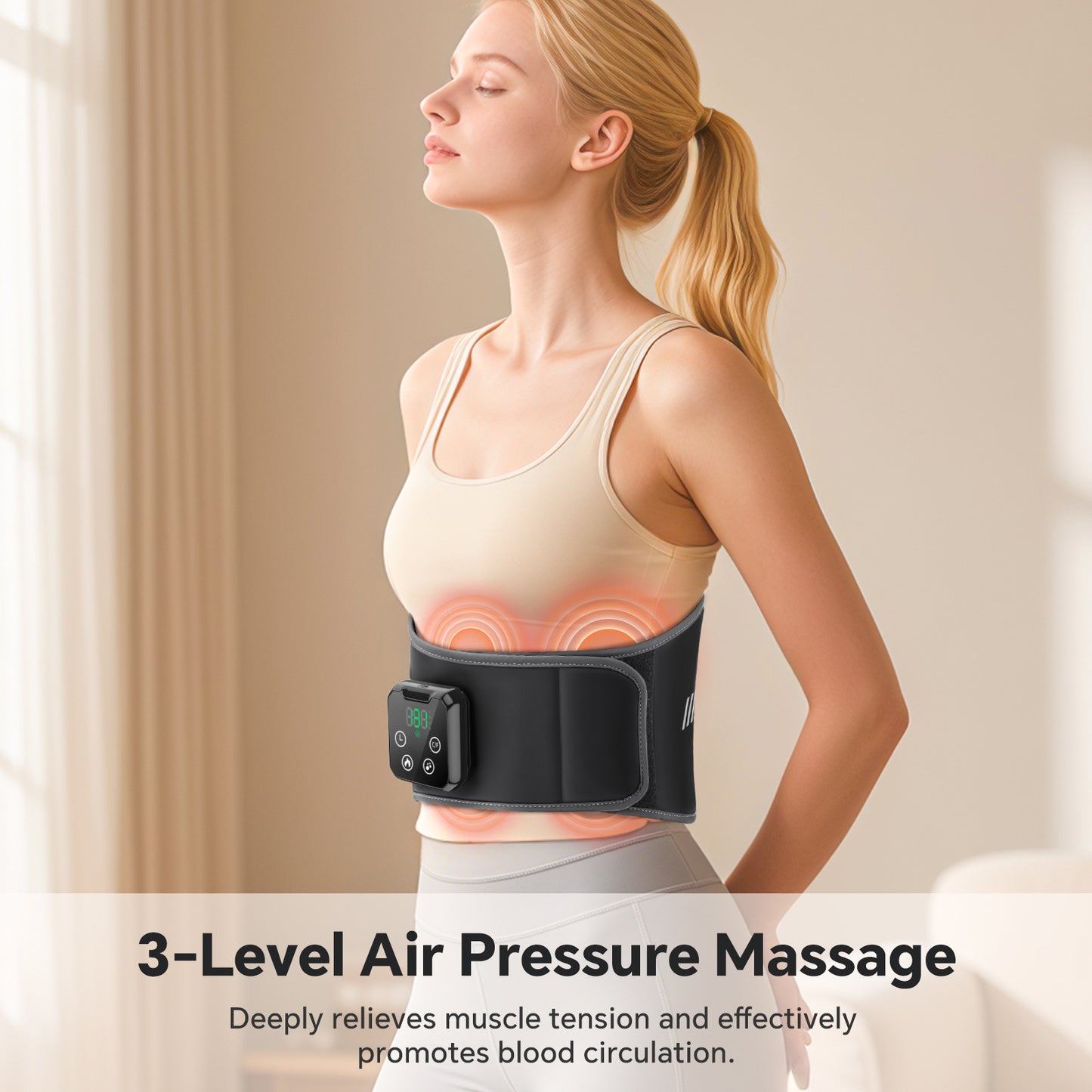 Wireless Hot & Cold Therapy Compression Massage Belt