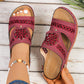 Cutout Wedge Sandals for Women - Comfortable Platform Summer Slides