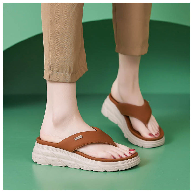 Thong Sandals for Women, Non-Slip Soft Sole Breathable Summer Flip Flops