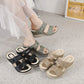 Wedge Beach Sandals for Women, Casual Summer Open Toe Walking Slides