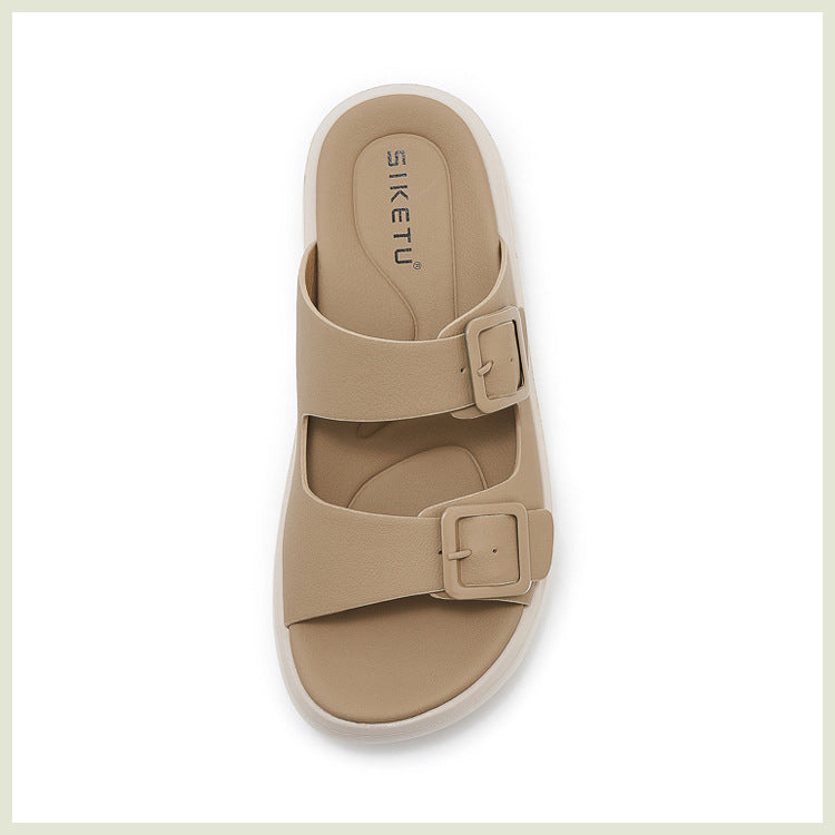 Slide Sandals for Women, Thick-Soled Non-Slip Sport Summer Slippers