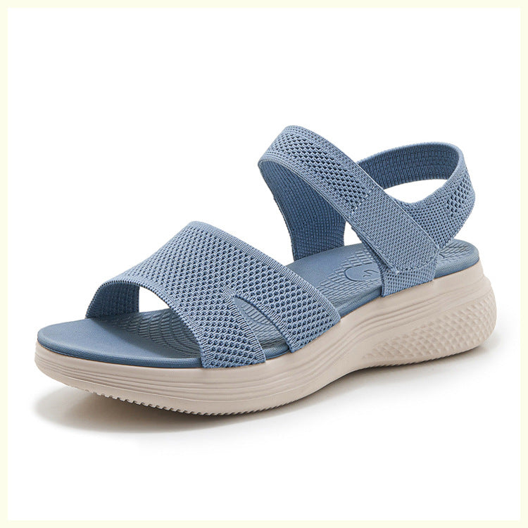 Chunky Platform Sandals for Women, Summer Beach Slides with Thick Sole