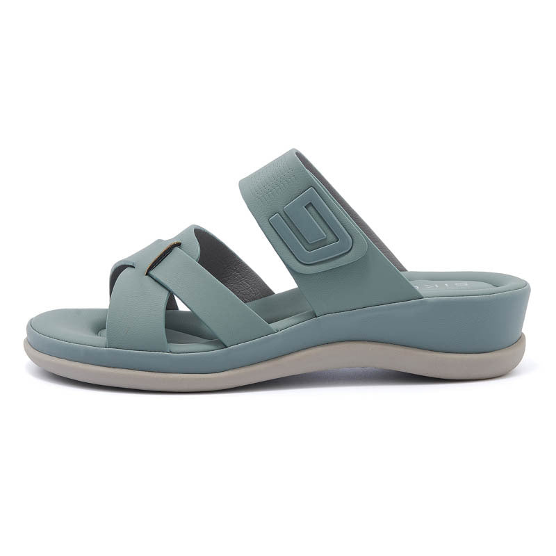 Plus Size Sport Sandals for Women, Plaid Thick Sole Casual Walking Slides
