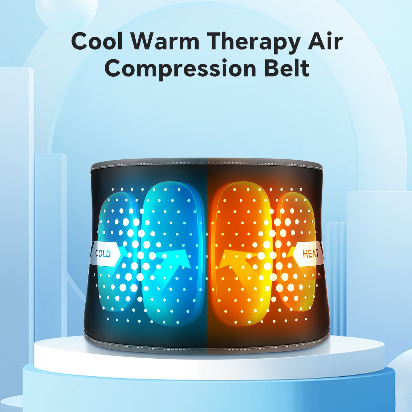 Wireless Hot & Cold Therapy Compression Massage Belt