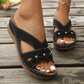 Lightweight Wedge Slide Sandals for Women - Comfortable Platform Summer Slippers