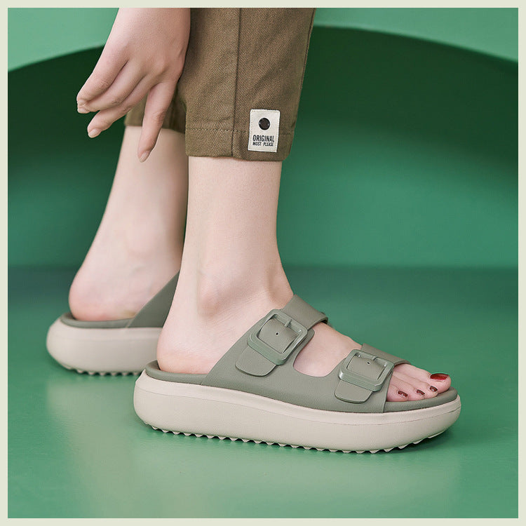 Slide Sandals for Women, Thick-Soled Non-Slip Sport Summer Slippers