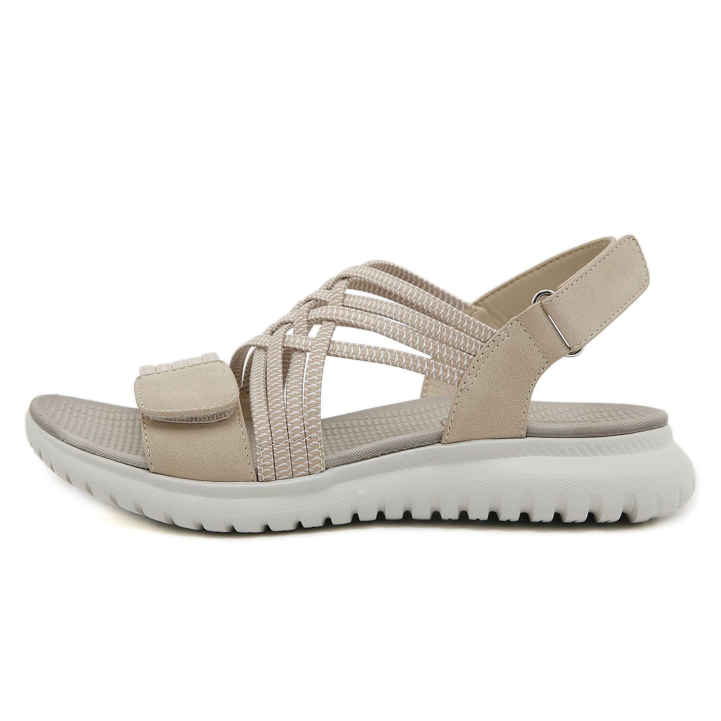 Comfort Sport Sandals, Elastic Strap Lightweight Walking Summer Slides