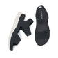 Platform Beach Sandals for Women, Cutout Hook-and-Loop Summer Slides