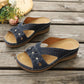 Lightweight Wedge Slide Sandals for Women - Comfortable Platform Summer Slippers