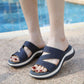 Rhinestone Platform Sandals, Plus Size Chunky Heel Dressy Summer Mules