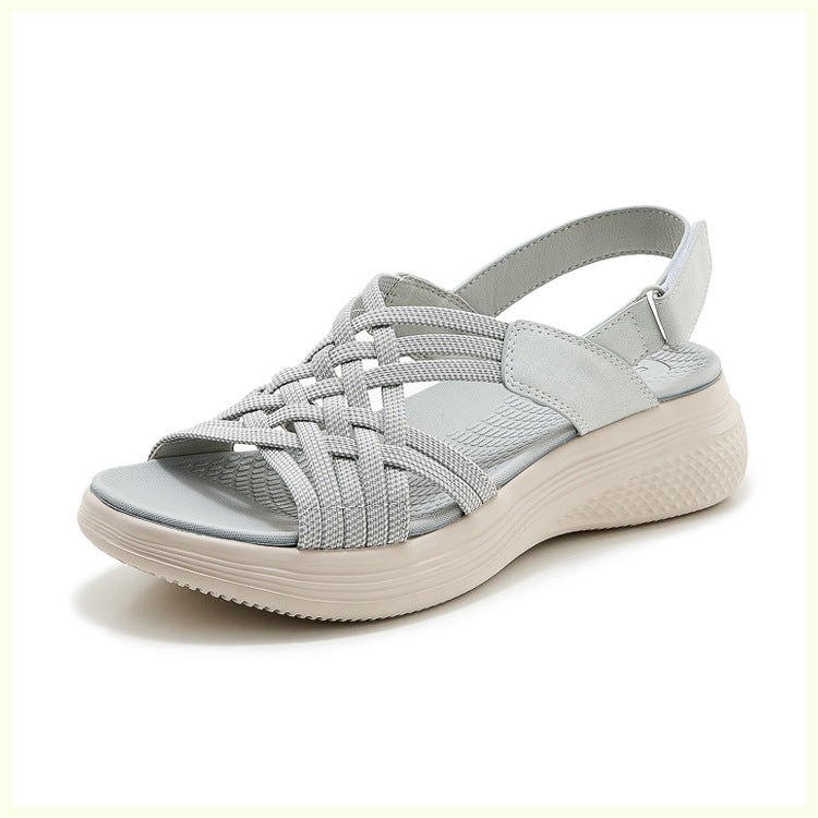 Chunky Sandals for Women, Elastic Band MD Outsole Lightweight Summer Slides