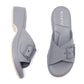 Metallic Wedge Sandals for Women, Anti-Slip Beach Summer Slides