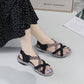 Flat Sport Sandals for Women, Athletic Comfort Durable All-Day Walking Shoes