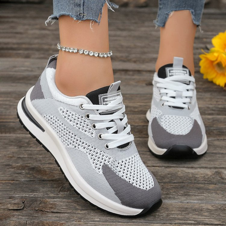 Walking Shoes for Women - Breathable Mesh Sneakers with Arch Support